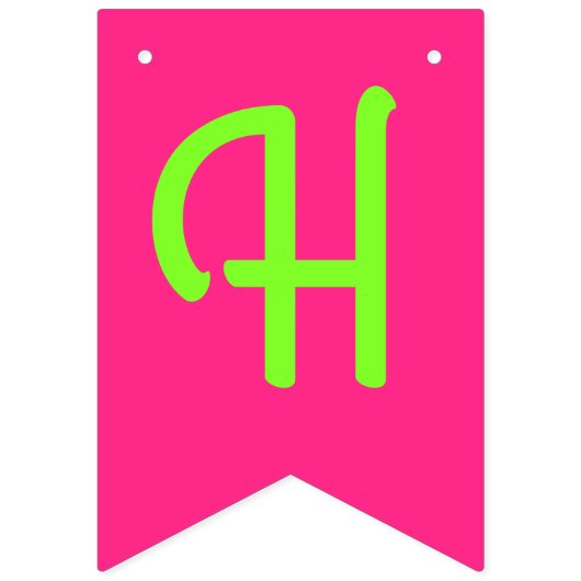 Bannière À Fanions Tennis Sports Anniversaire fête rose (Deuxième drapeau)