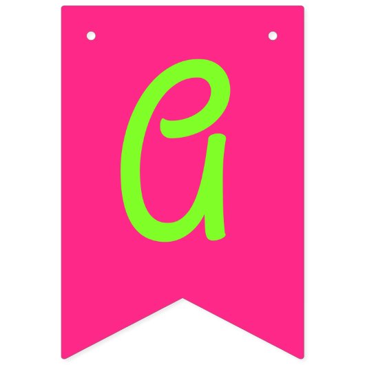 Bannière À Fanions Tennis Sports Anniversaire fête rose (Troisième drapeau)