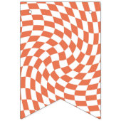 Bannière À Fanions Teracotta Mariage Collection Vérifier À damiers (Troisième drapeau)