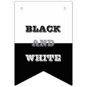 Bannière À Fanions Texte Blanc Gris Noir Et Couleurs Solides (Premier drapeau)