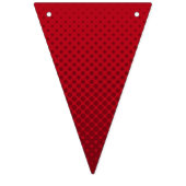 Bannière À Fanions Texte de la bulle rouge blanc de première période (Troisième drapeau)