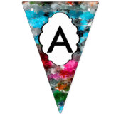 Bannière À Fanions Texture colorée (Troisième drapeau)