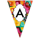 Bannière À Fanions Texture colorée de trous (Troisième drapeau)