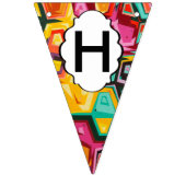 Bannière À Fanions Texture colorée de trous (Deuxième drapeau)