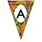 Bannière À Fanions Texture colorée de trous (Troisième drapeau)