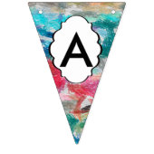 Bannière À Fanions Texture de crayons (Troisième drapeau)