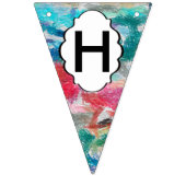 Bannière À Fanions Texture de crayons (Deuxième drapeau)