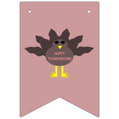 Bannière À Fanions Thanksgiving Plucked Turkey Turquie Bung Flags (Premier drapeau)