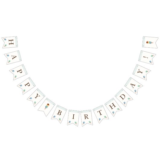 Bannière À Fanions Thème Crème de glace Anniversaire (Tout)