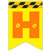 Bannière À Fanions Thème de construction mignonne Fête d'anniversaire (Premier drapeau)