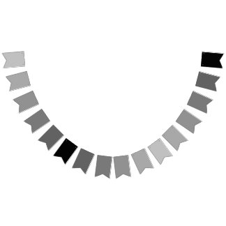 Bannière À Fanions Thème dégradé de gris Stardust à noir