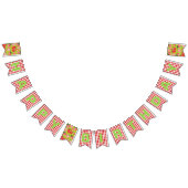 Bannière À Fanions Thème fraise Joyeux anniversaire (Tout)