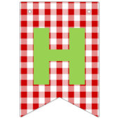 Bannière À Fanions Thème fraise Joyeux anniversaire (Deuxième drapeau)