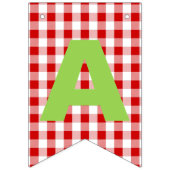 Bannière À Fanions Thème fraise Joyeux anniversaire (Troisième drapeau)