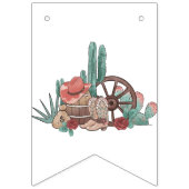 Bannière À Fanions Thème Rodeo | Anniversaire (Deuxième drapeau)