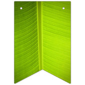 Bannière À Fanions Thème Tropical. Feuilles de bananes. (Deuxième drapeau)