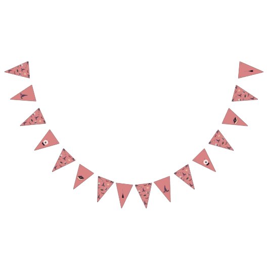 Bannière À Fanions Thème Whimsical rose sorcière (Tout)
