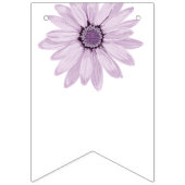Bannière À Fanions Tons de marguerite violette Fête des mariées flora (Premier drapeau)