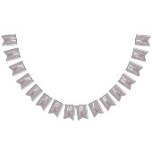 Bannière À Fanions Tour Eiffel Blanc Fleurs de marguerite Gris Annive (Tout)