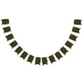 Bannière À Fanions Tournesol Mariage Forêt verte et or (Tout)