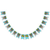 Bannière À Fanions Tournesol Mariage rustique Turquoise en bois gris  (Tout)