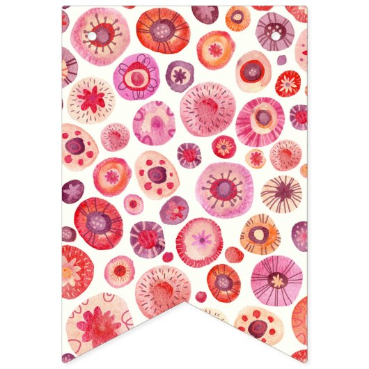 Bannière À Fanions Toutes les fleurs (Troisième drapeau)