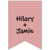 Bannière À Fanions Tracteur personnalisé Pays Barne Mariage rustique (Troisième drapeau)