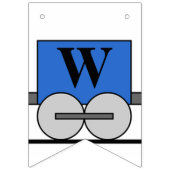 Bannière À Fanions Train de jouets pour bébé de bienvenue (Deuxième drapeau)