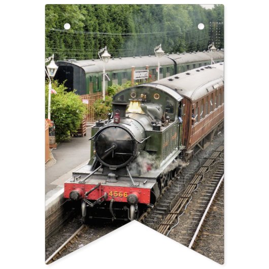 BANNIÈRE À FANIONS TRAINS À VAPEUR (Deuxième drapeau)