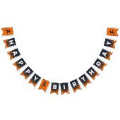 Bannière À Fanions Trampoline Park Jump Orange Birthday Party (Tout)