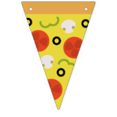 Bannière À Fanions Tranche de pizza (Deuxième drapeau)