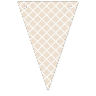 Bannière À Fanions Trellis Diamant | Linen Doux