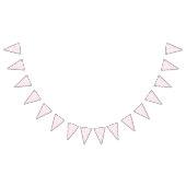Bannière À Fanions Trellis Rose Clair - Blanc (Tout)