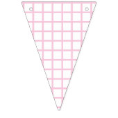 Bannière À Fanions Trellis Rose Clair - Blanc (Deuxième drapeau)
