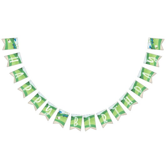 Bannière À Fanions Trou en un joyeux anniversaire, Boy Golf (Tout)