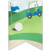 Bannière À Fanions Trou en un joyeux anniversaire, Boy Golf (Premier drapeau)