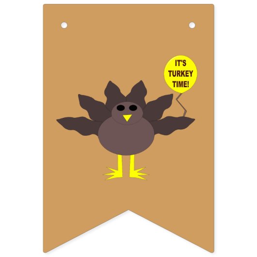 Bannière À Fanions Turquie Heure Thanksgiving Flags (Deuxième drapeau)