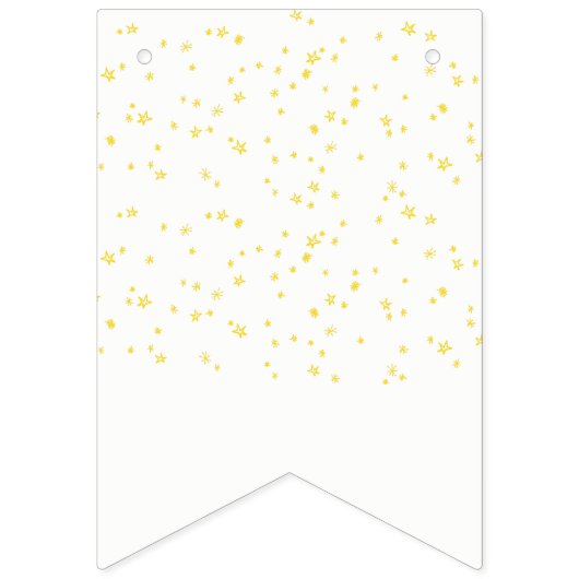 Bannière À Fanions Twinkle Little Star Baby shower Bunting Flags (Premier drapeau)