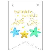 Bannière À Fanions Twinkle Twinkle Little Star Baby shower (Premier drapeau)
