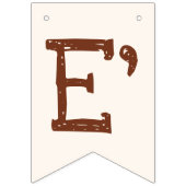 Bannière À Fanions Twins Baby shower mignon singe double problème (Troisième drapeau)