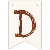 Bannière À Fanions Twins Baby shower mignon singe double problème (Deuxième drapeau)