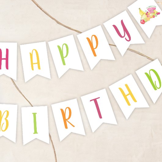 Bannière À Fanions Twotti Fruitti