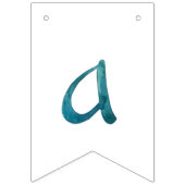 Bannière À Fanions Typographie aquarelle Bonne année design (Troisième drapeau)