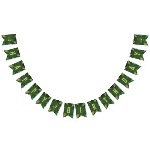 Bannière À Fanions Tyrannosaurus Rex T-rex Dinosaur Joyeux anniversai