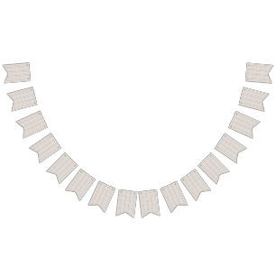 Bannière À Fanions un arrière - plan blanc avec un motif marron