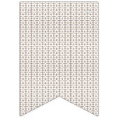 Bannière À Fanions un arrière - plan blanc avec un motif marron (Deuxième drapeau)