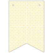 Bannière À Fanions un arrière - plan jaune et blanc aux petits cercle (Troisième drapeau)