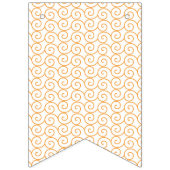 Bannière À Fanions un arrière - plan orange et blanc avec des tourbil (Deuxième drapeau)