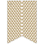 Bannière À Fanions un fond blanc avec un motif de feuilles vertes (Troisième drapeau)