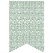 Bannière À Fanions un fond vert et blanc avec de petites feuilles (Deuxième drapeau)